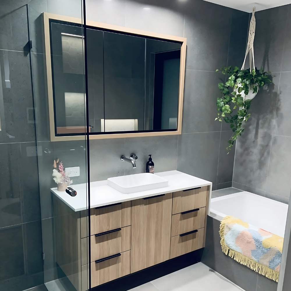 Finished custom cabinetry project